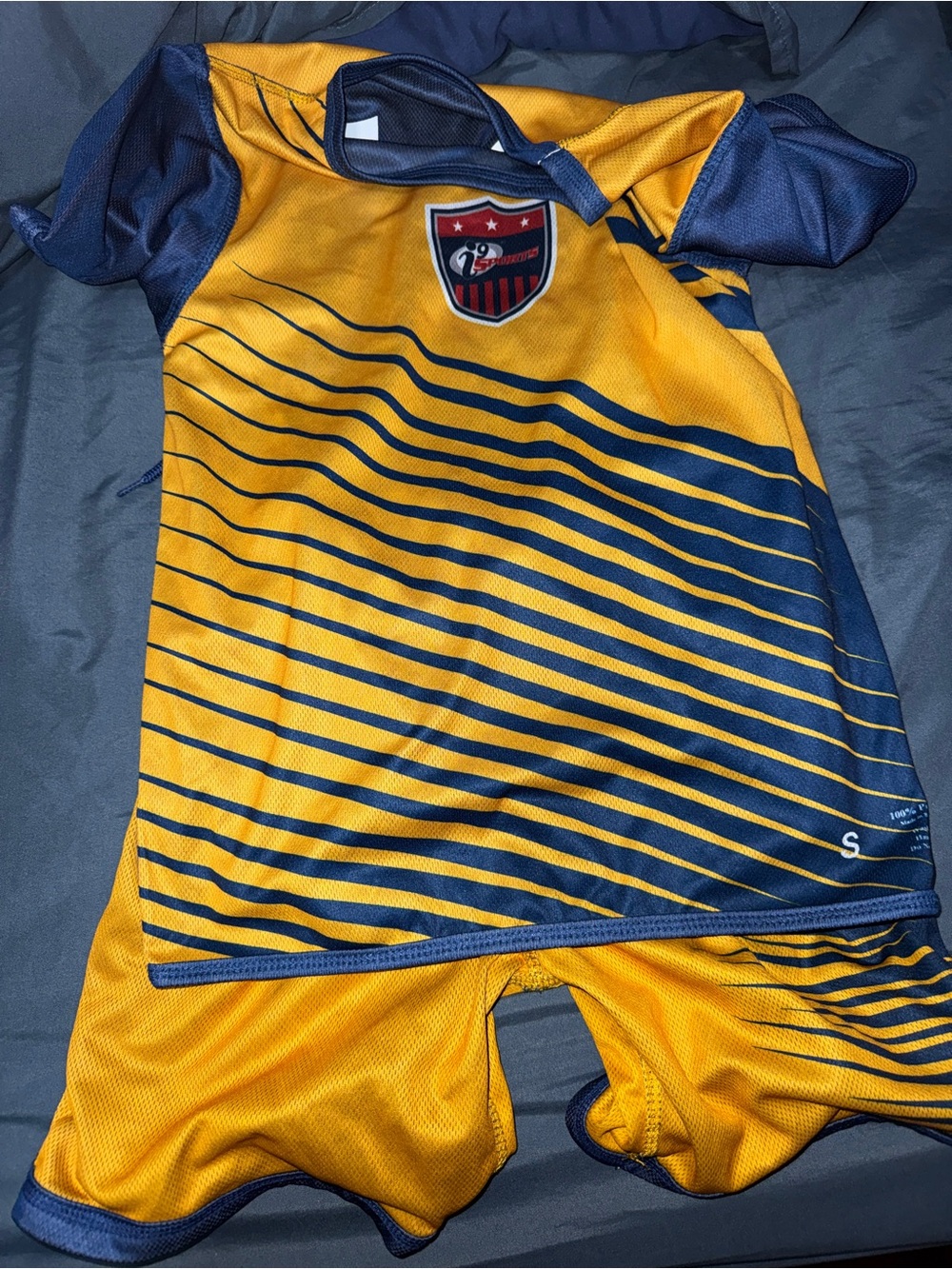Kids Athletic Yellow & Navy Pajama Set
